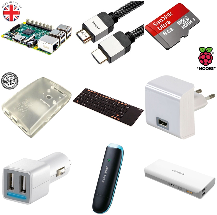 RASPBERRY PI 2 MODEL B מילואים בסבבה KIT